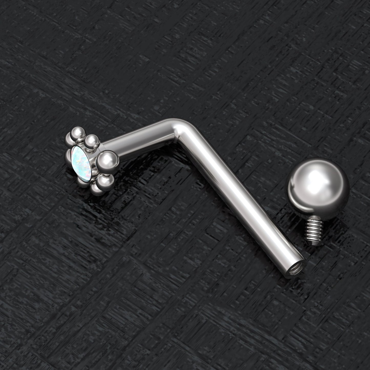 Surgical Steel Christina Piercing 14g - TitaniumFashion