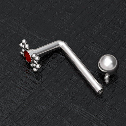 Surgical Steel Vertical Hood Jewelry 14g - TitaniumFashion