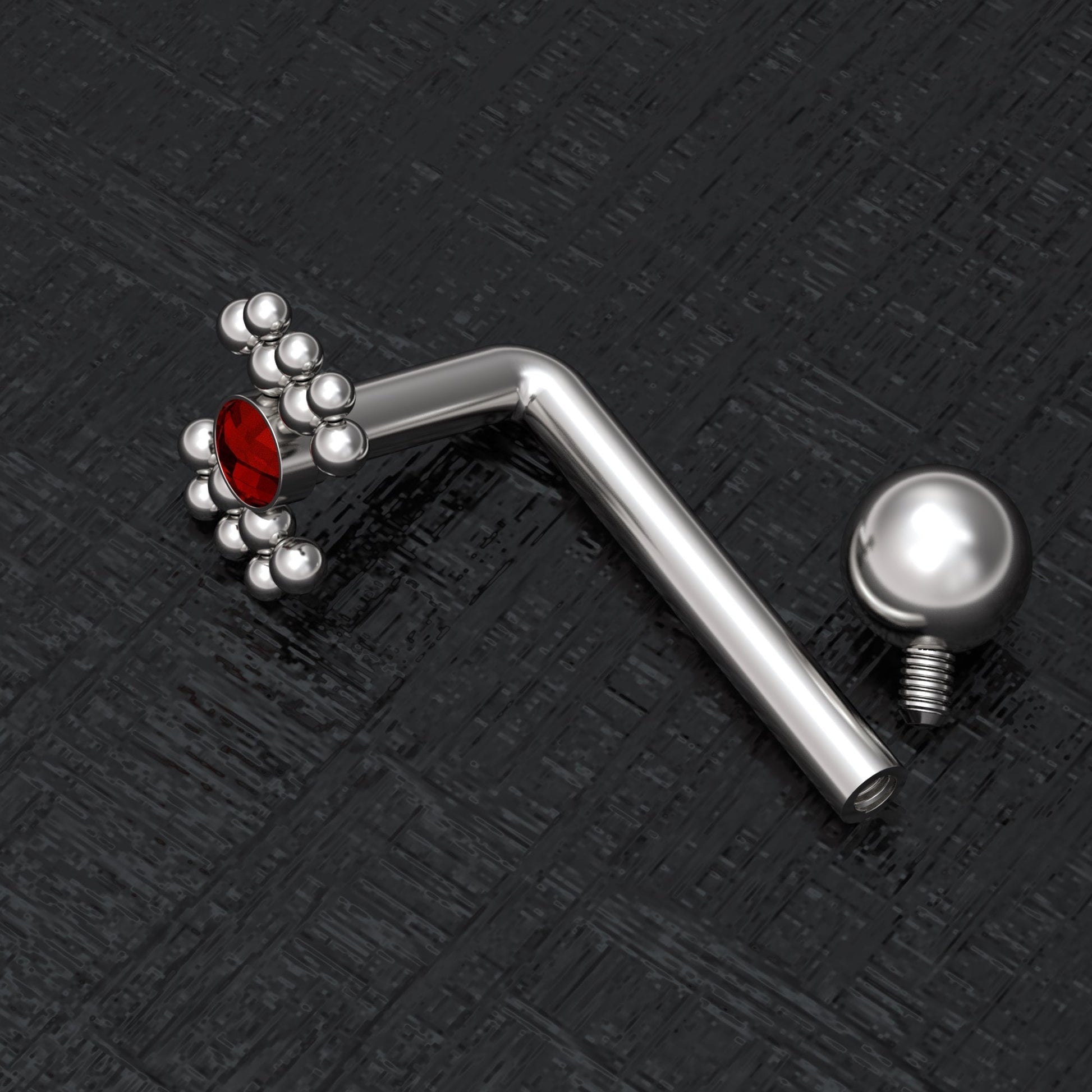 Surgical Steel VCH Piercing Jewelry CZ - TitaniumFashion