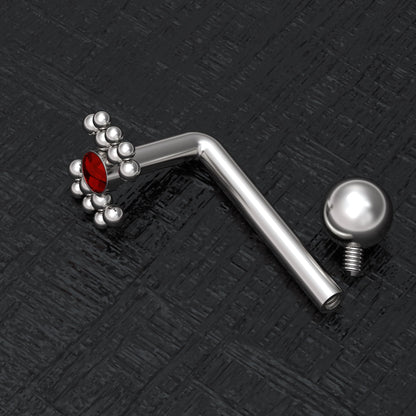 Surgical Steel VCH Piercing Jewelry CZ - TitaniumFashion