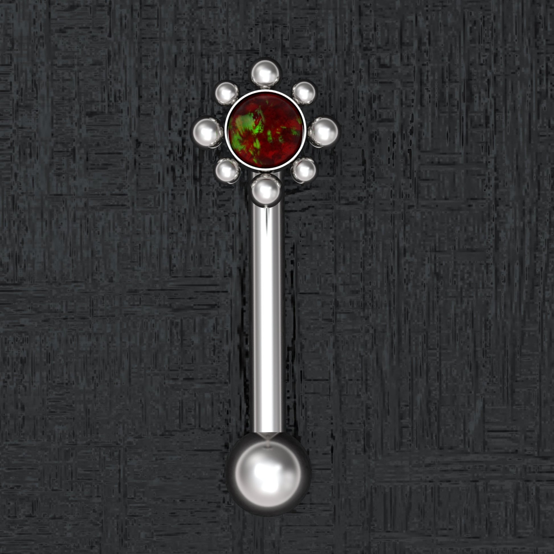 Surgical Steel Vertical Hood Jewelry 14g - TitaniumFashion