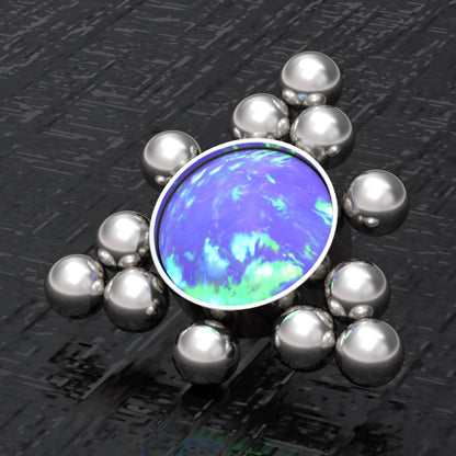 Opal Dermal Jewelry Surgical Steel - TitaniumFashion