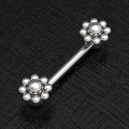 Nipple Barbell Earring Surgical Steel - TitaniumFashion