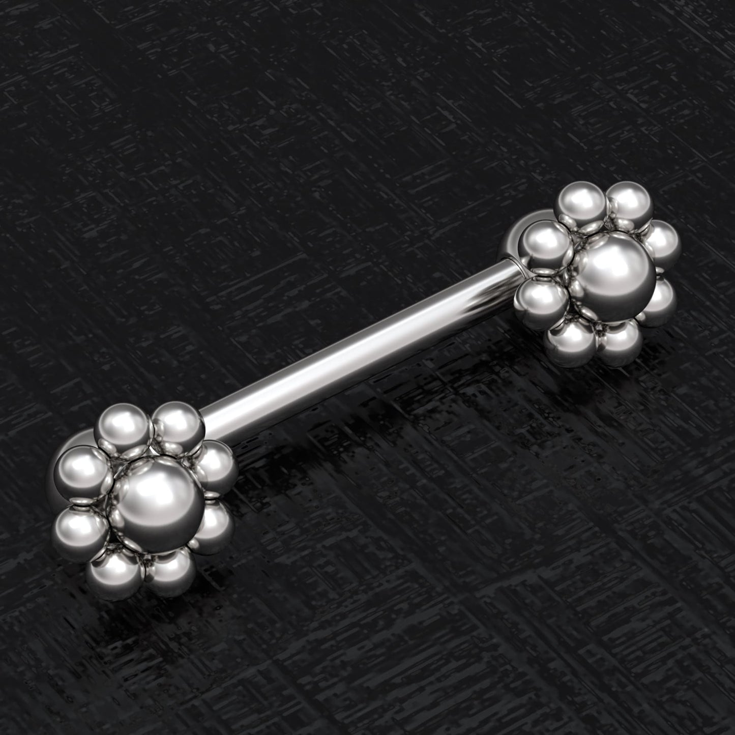 Nipple Barbell Earring Surgical Steel - TitaniumFashion