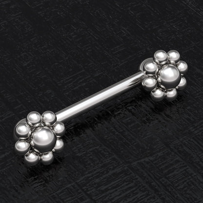 Nipple Barbell Earring Surgical Steel - TitaniumFashion