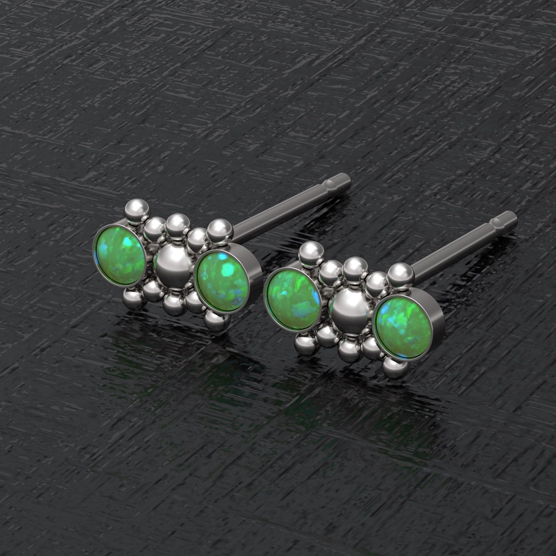 Small Stud Earrings Surgical Steel - TitaniumFashion