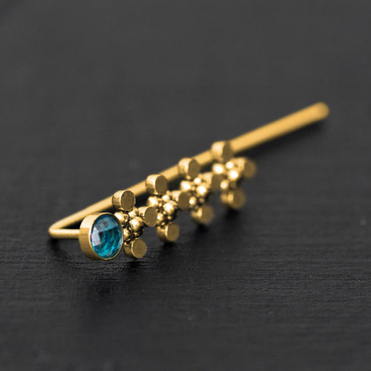 Ear Pin Earrings Surgical Steel - TitaniumFashion
