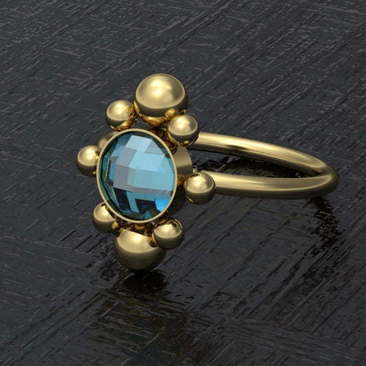 CZ Nose Ring Surgical Steel - TitaniumFashion