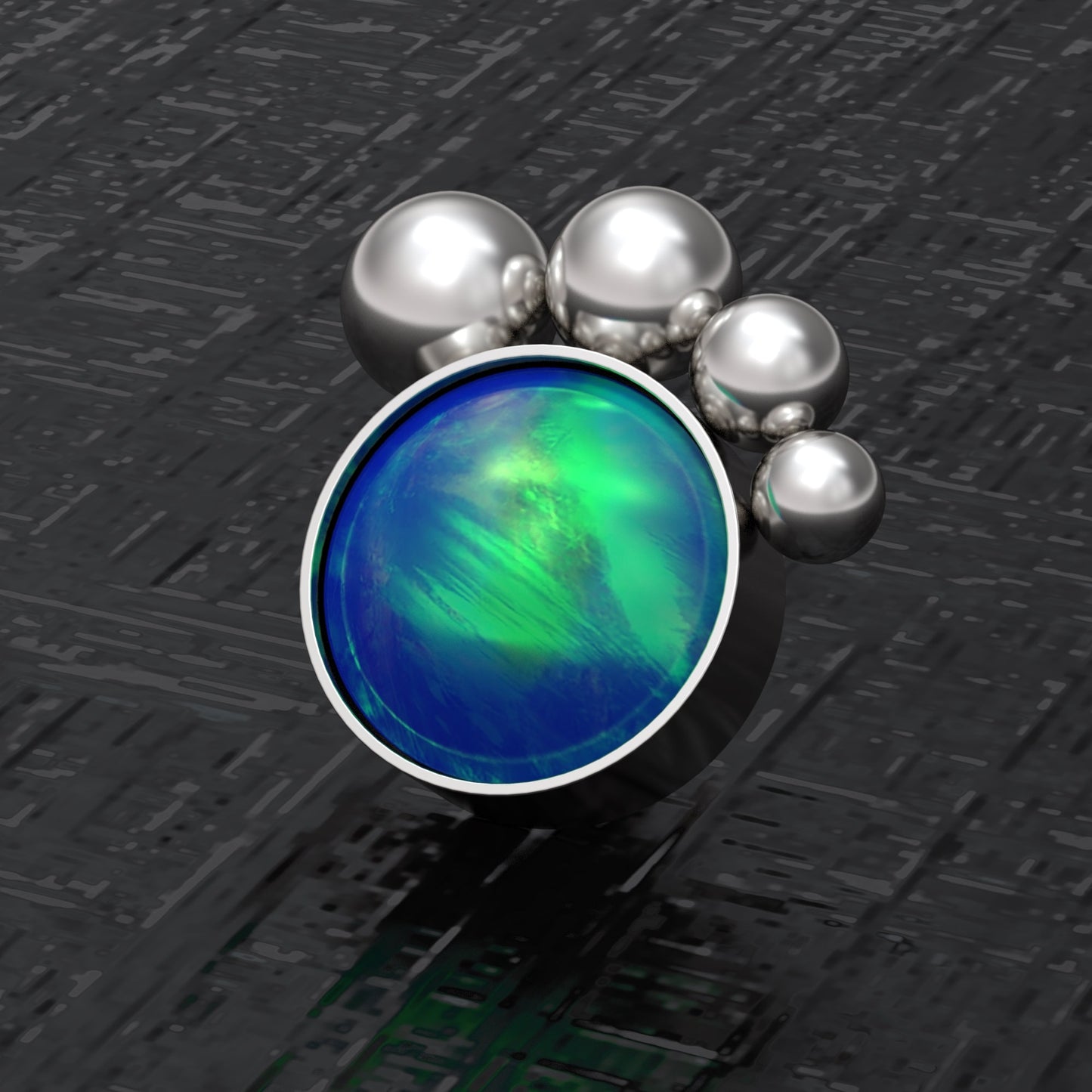 Internally Threaded Dermal Top Surgical Steel - TitaniumFashion