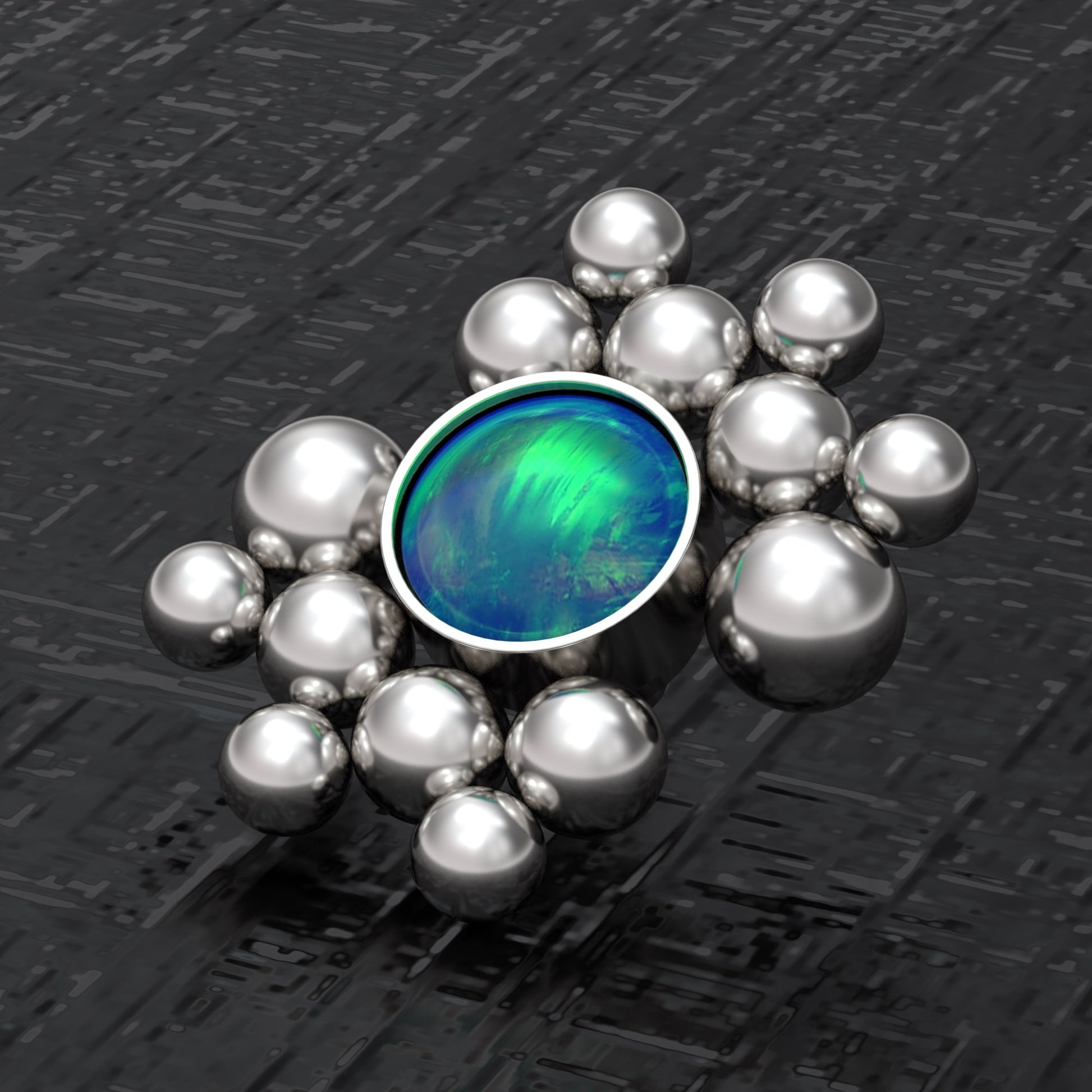 Internally Threaded Dermal Top Surgical Steel - TitaniumFashion