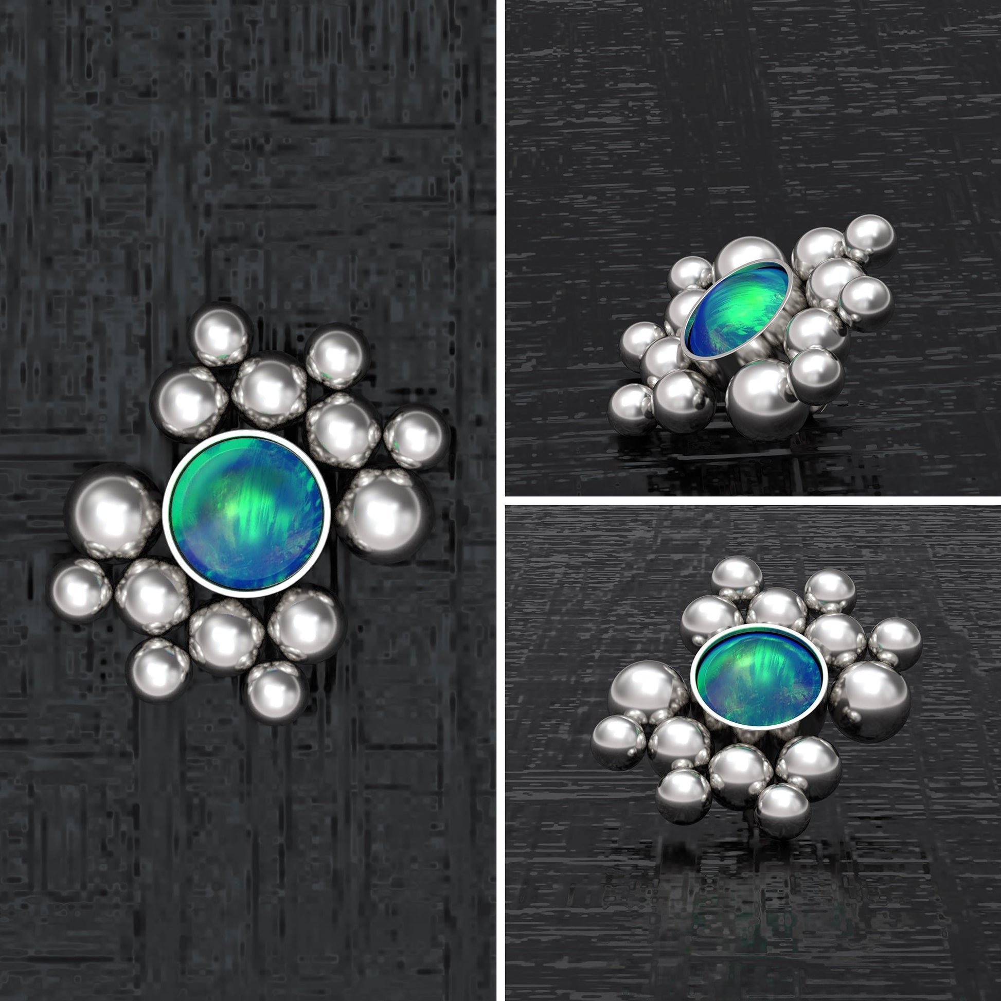 Internally Threaded Dermal Top Surgical Steel - TitaniumFashion