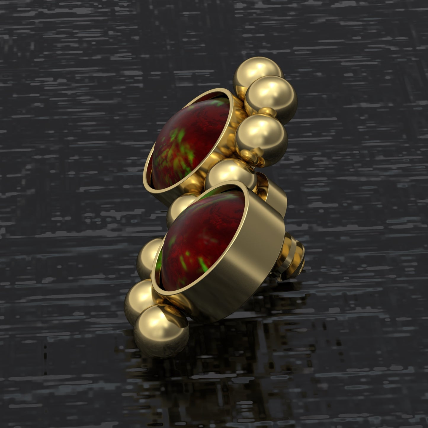 Surgical Steel Dermal Top Opal - TitaniumFashion