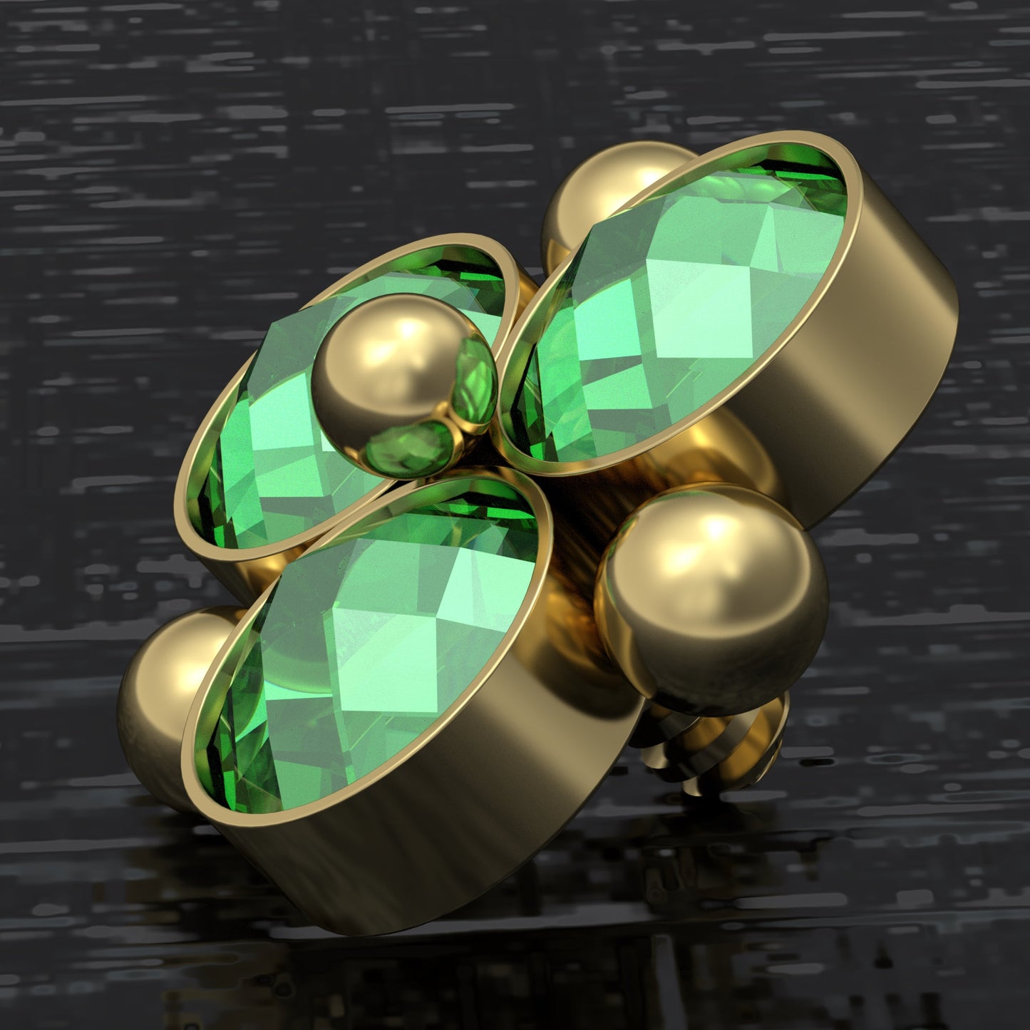 CZ Dermal Jewelry Surgical Steel - TitaniumFashion