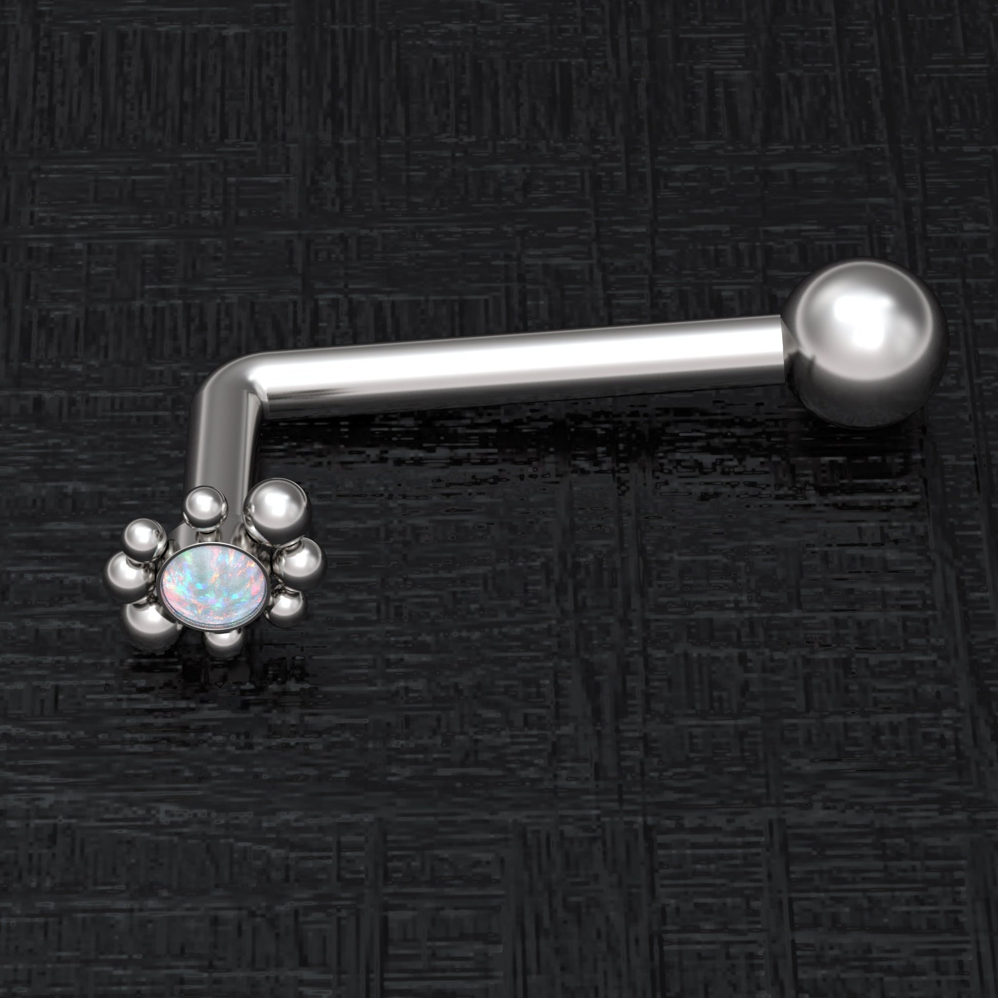 Surgical Steel Christina Piercing 14g - TitaniumFashion