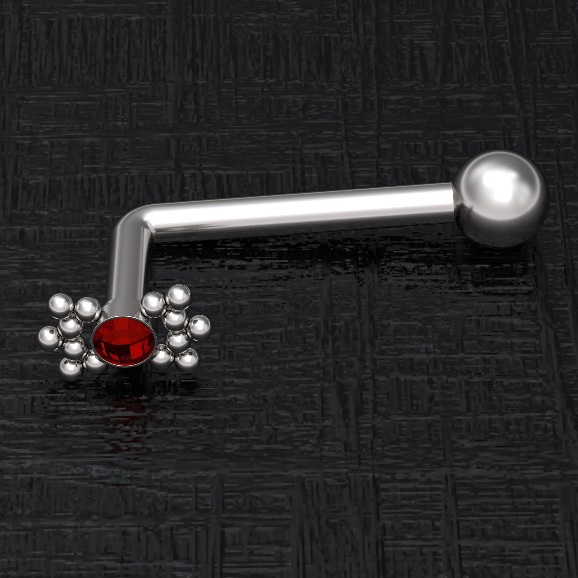 Surgical Steel Vertical Hood Jewelry 14g - TitaniumFashion