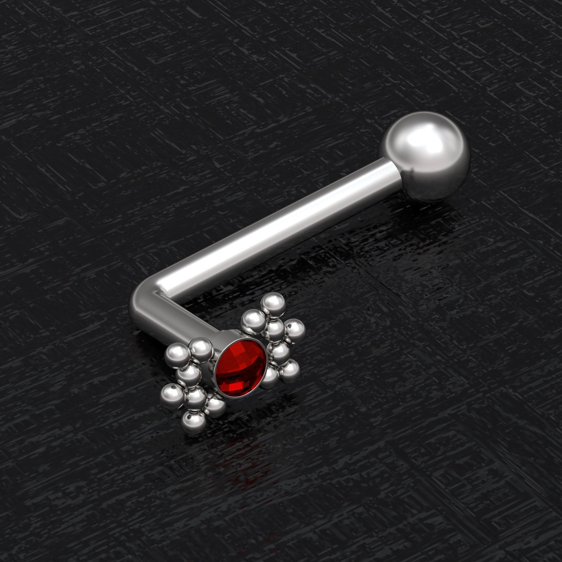 Surgical Steel Vertical Hood Jewelry 14g - TitaniumFashion