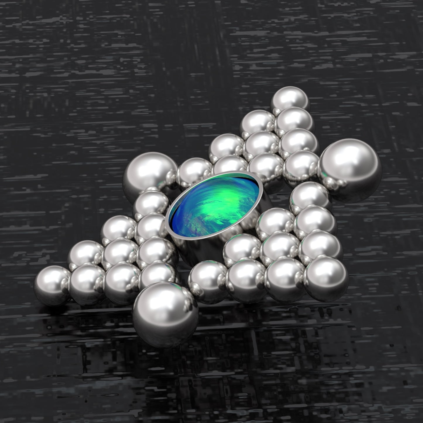 Opal Dermal Jewelry Surgical Steel - TitaniumFashion