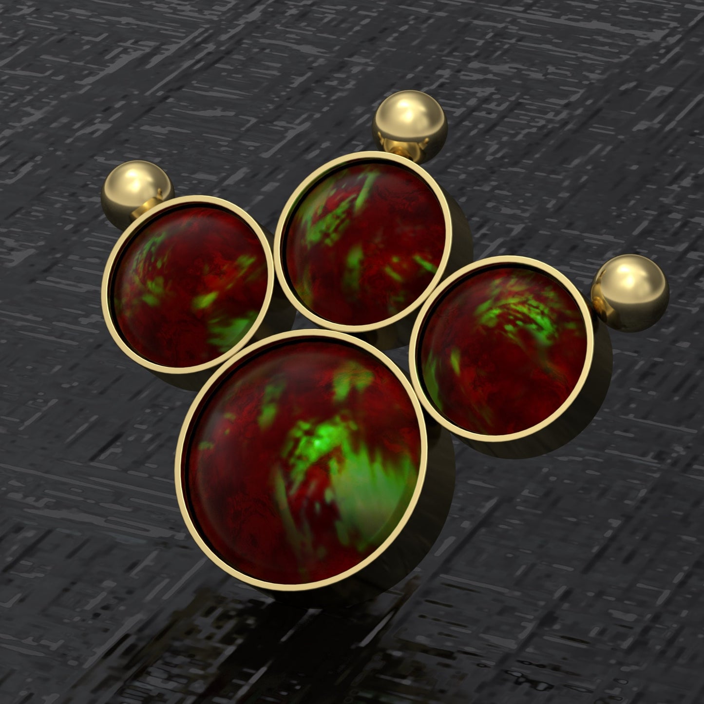 Internally Threaded Dermal Top Surgical Steel - TitaniumFashion