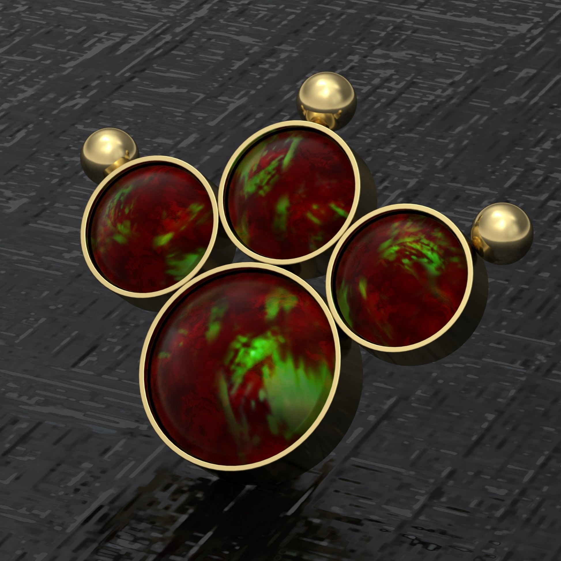 Internally Threaded Dermal Top Surgical Steel - TitaniumFashion