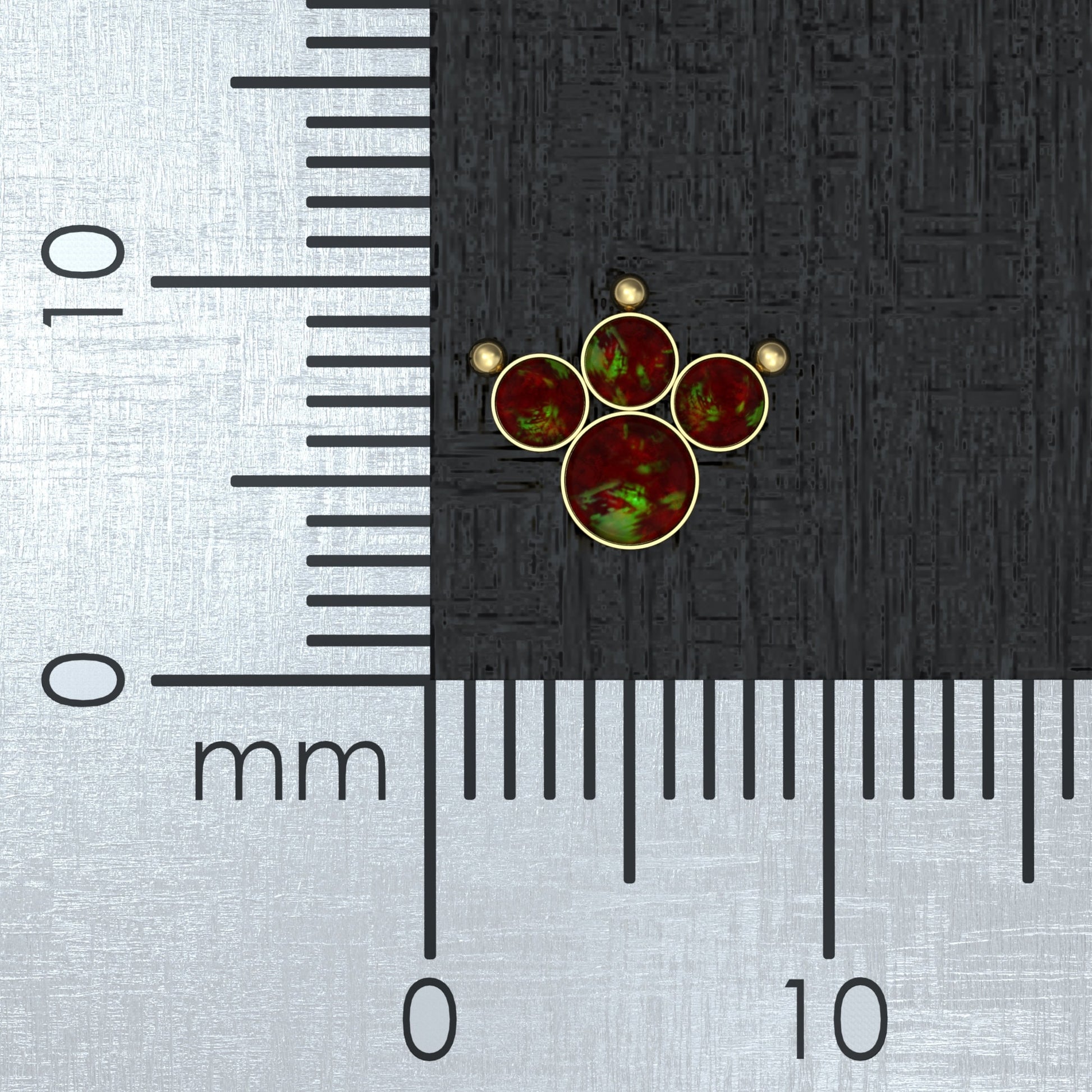 Internally Threaded Dermal Top Surgical Steel - TitaniumFashion