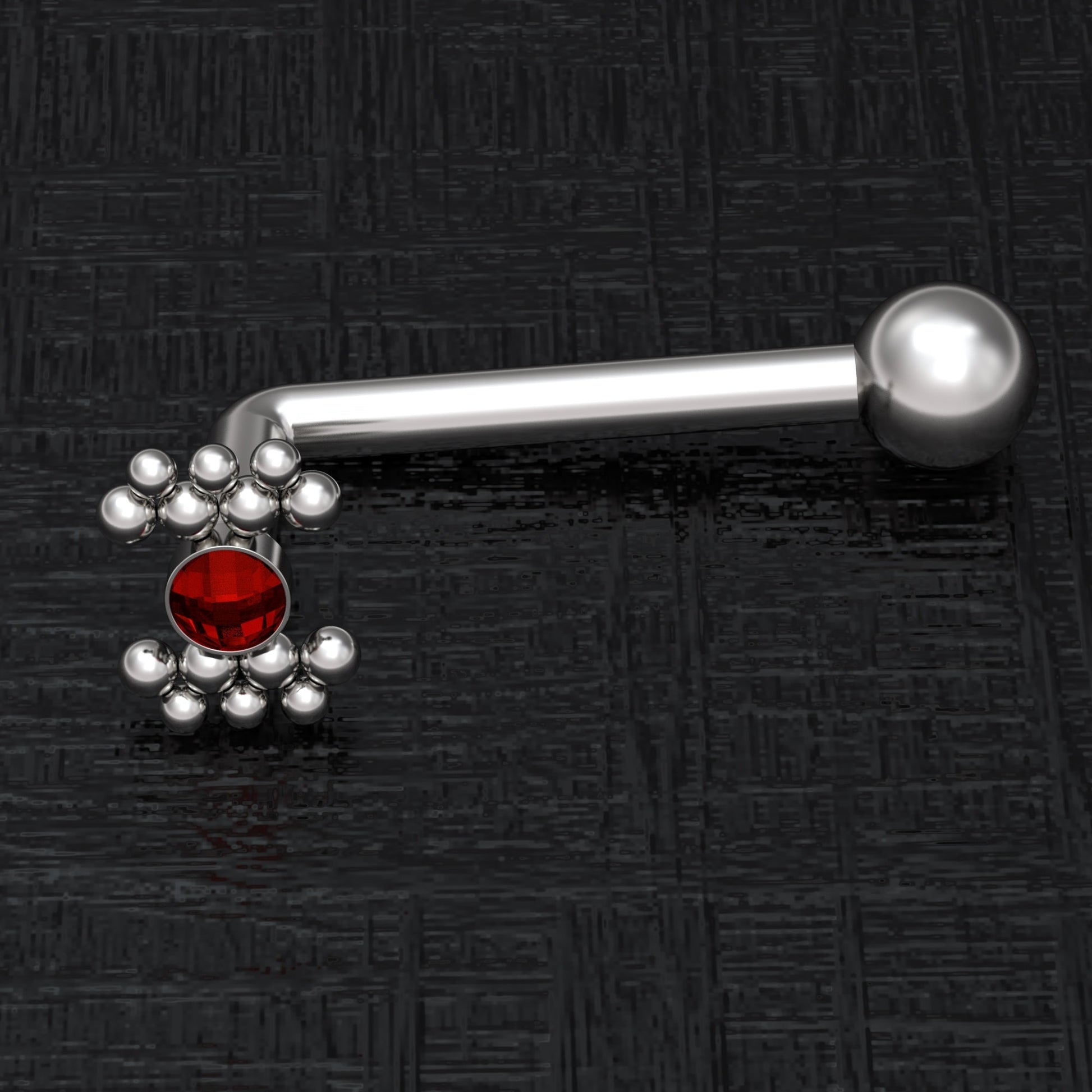 Surgical Steel VCH Piercing Jewelry CZ - TitaniumFashion