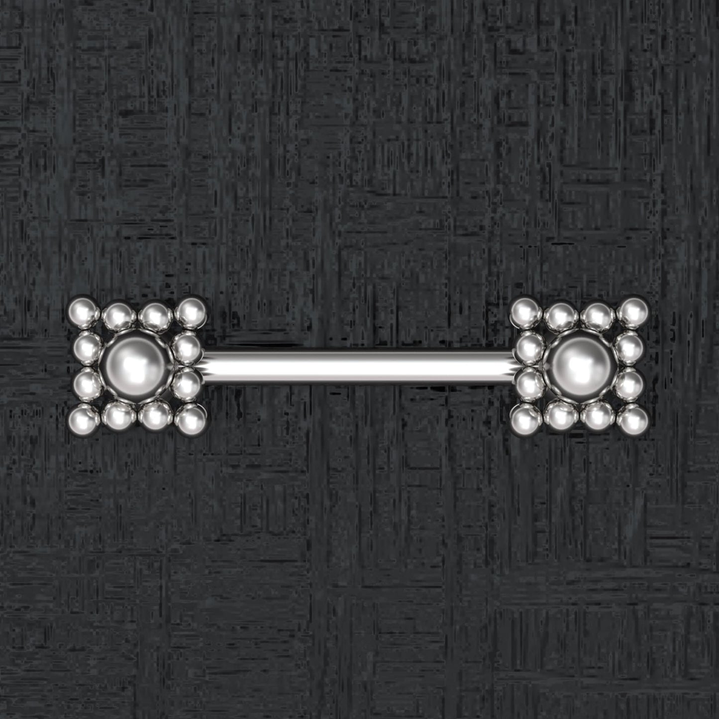 Nipple Barbell Piercing Surgical Steel - TitaniumFashion