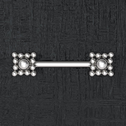 Nipple Barbell Piercing Surgical Steel - TitaniumFashion