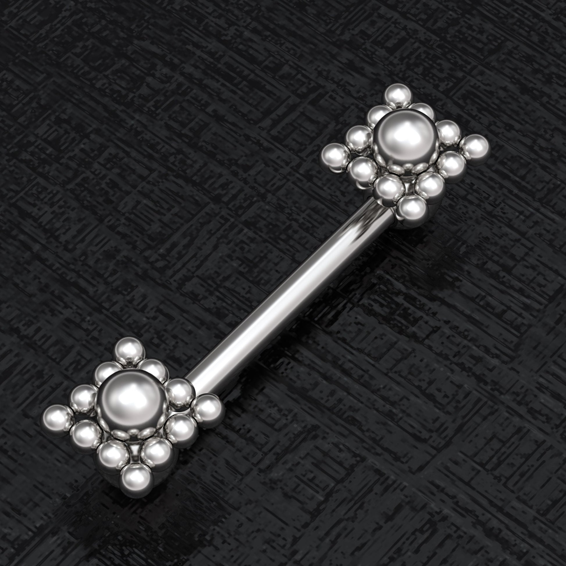 Nipple Barbell Piercing Surgical Steel - TitaniumFashion