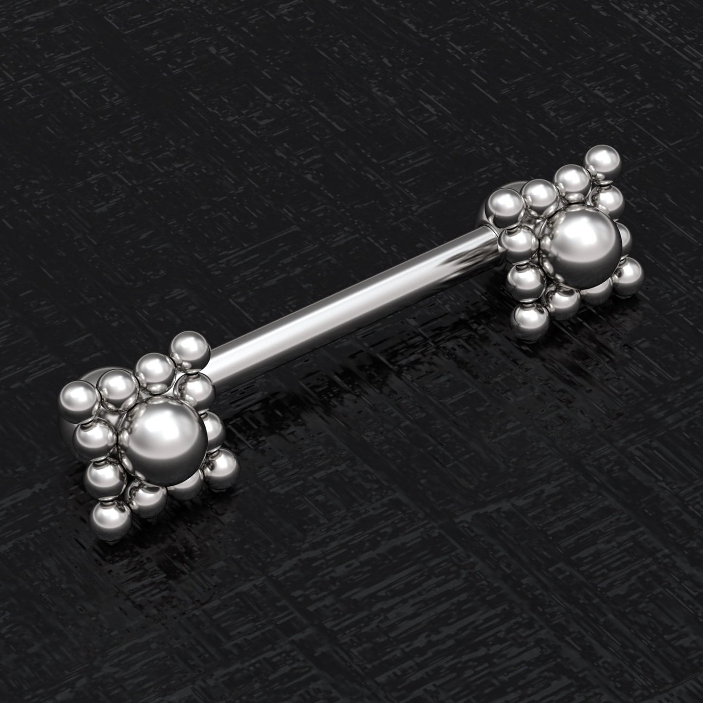 Nipple Barbell Piercing Surgical Steel - TitaniumFashion