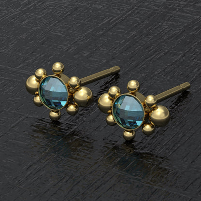 Simple Stud Earrings CZ - TitaniumFashion