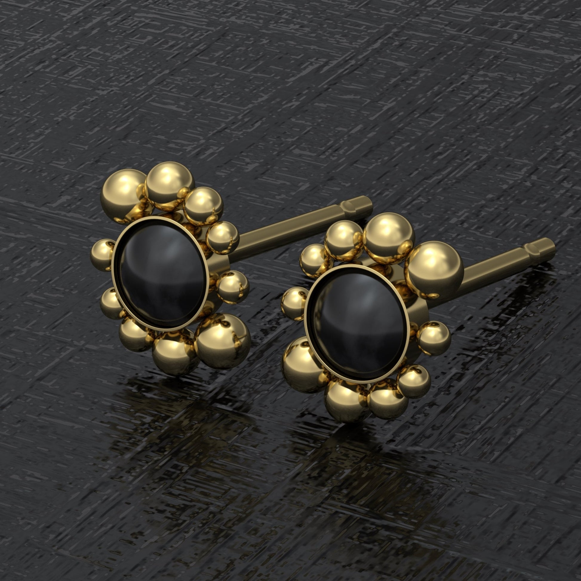 Small Post Earrings - TitaniumFashion