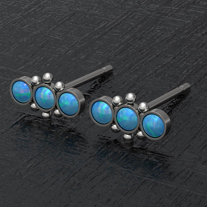 Small Stud Earrings Titanium - TitaniumFashion