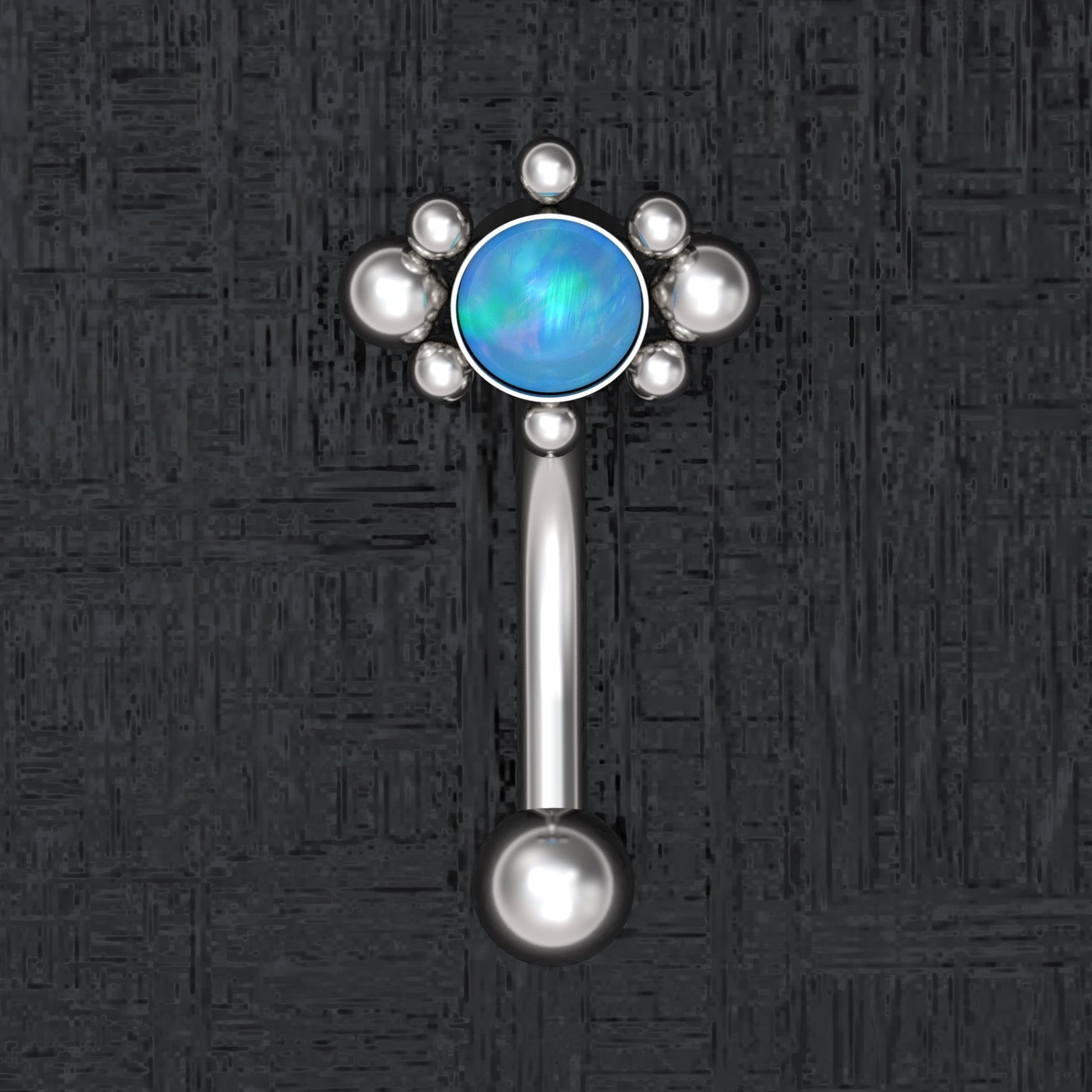 Opal Rook Piercing Surgical Steel - TitaniumFashion