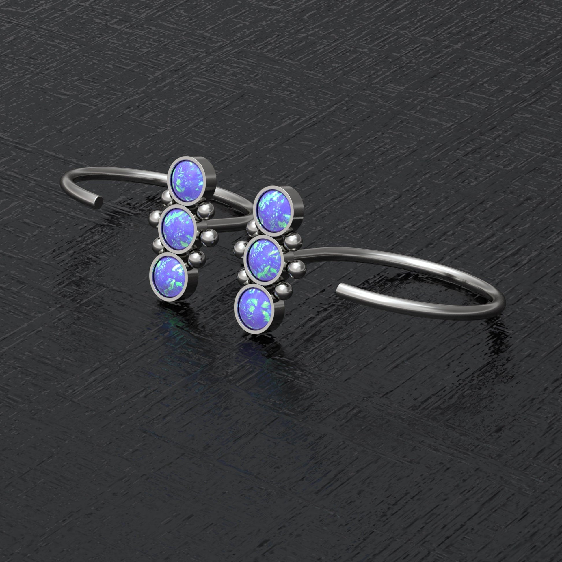 Small Hoop Earrings Titanium - TitaniumFashion