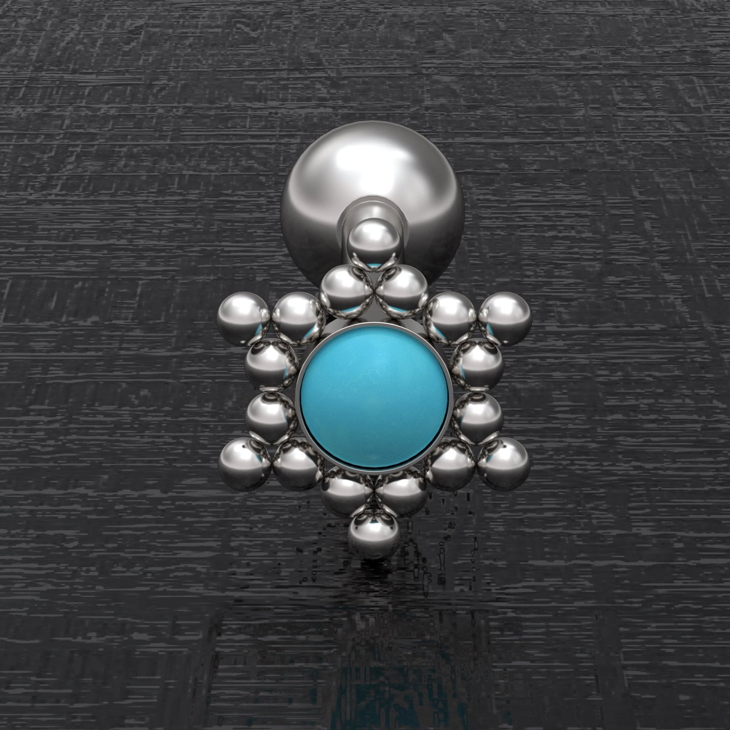 Tongue Barbell Earring Surgical Steel - TitaniumFashion