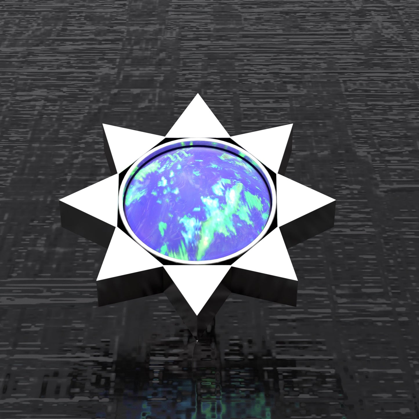 Opal Dermal Piercing Surgical Steel - TitaniumFashion