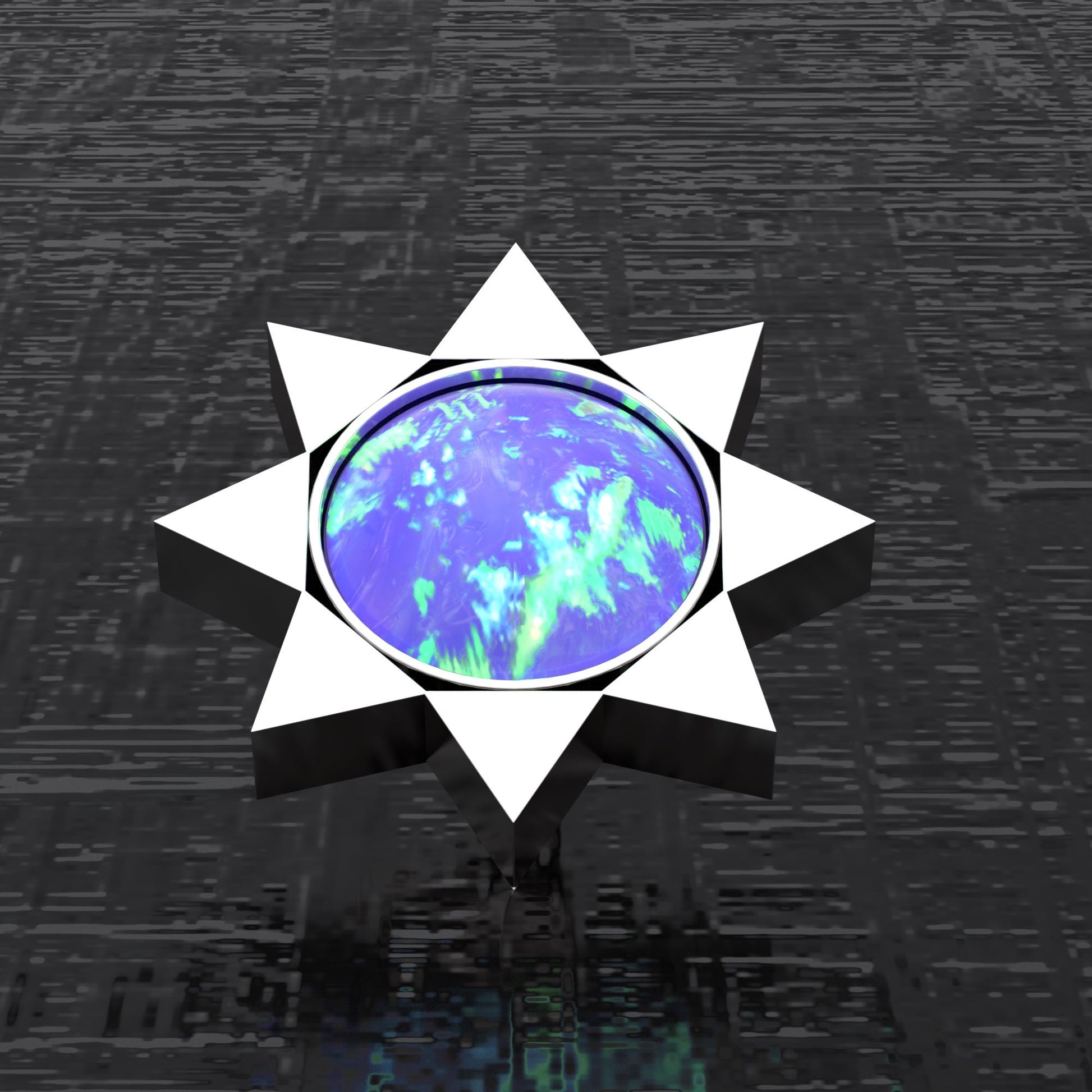 Opal Dermal Piercing Surgical Steel - TitaniumFashion