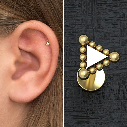 Forward Helix Earring Surgical Steel - TitaniumFashion