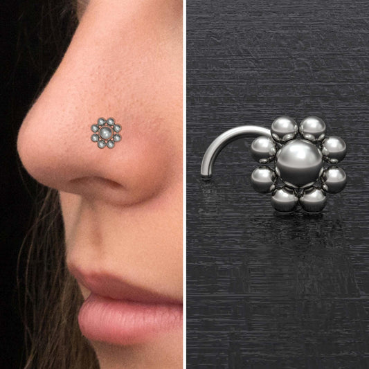 Nose Stud Ring Titanium - TitaniumFashion