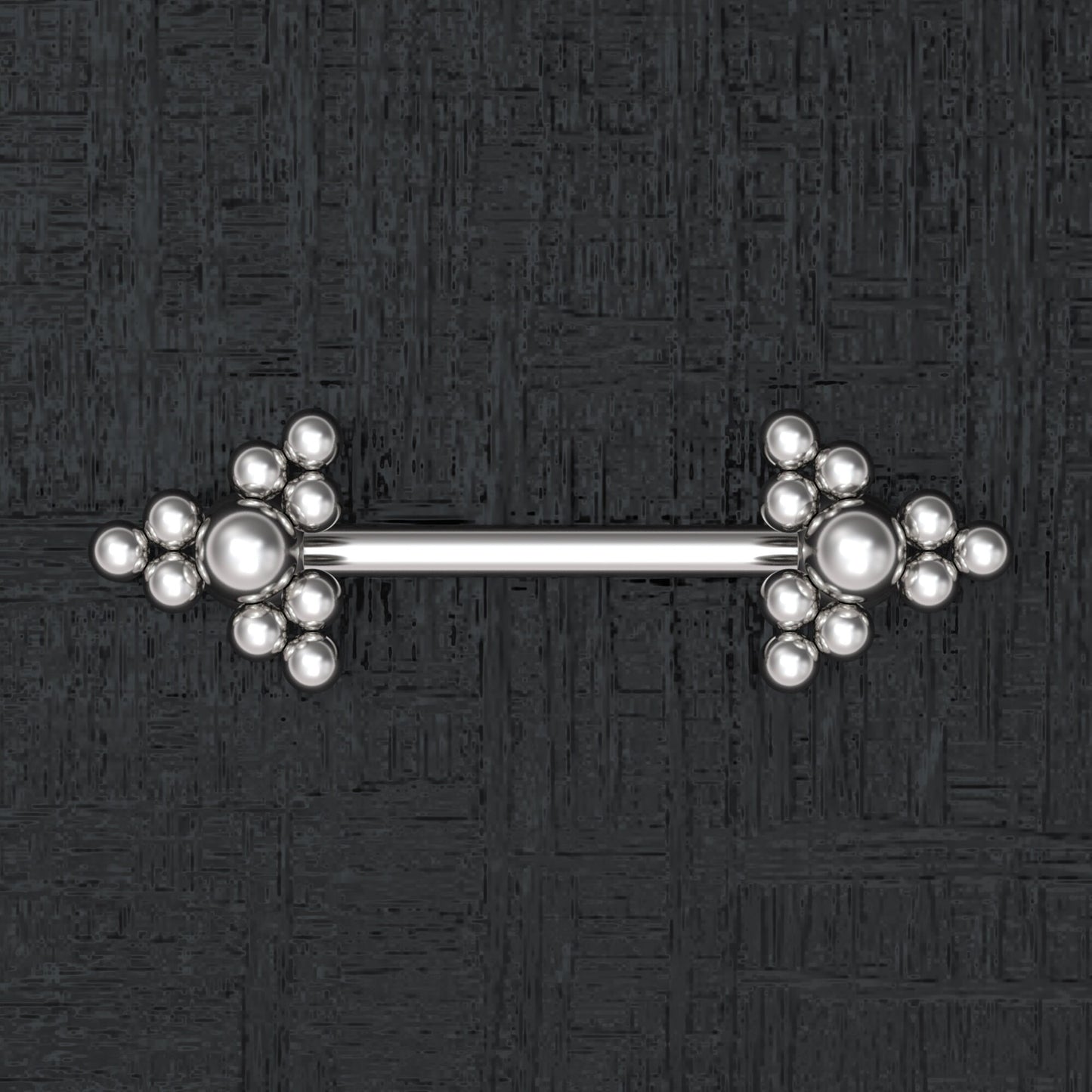 Nipple Ring Barbell Surgical Steel - TitaniumFashion