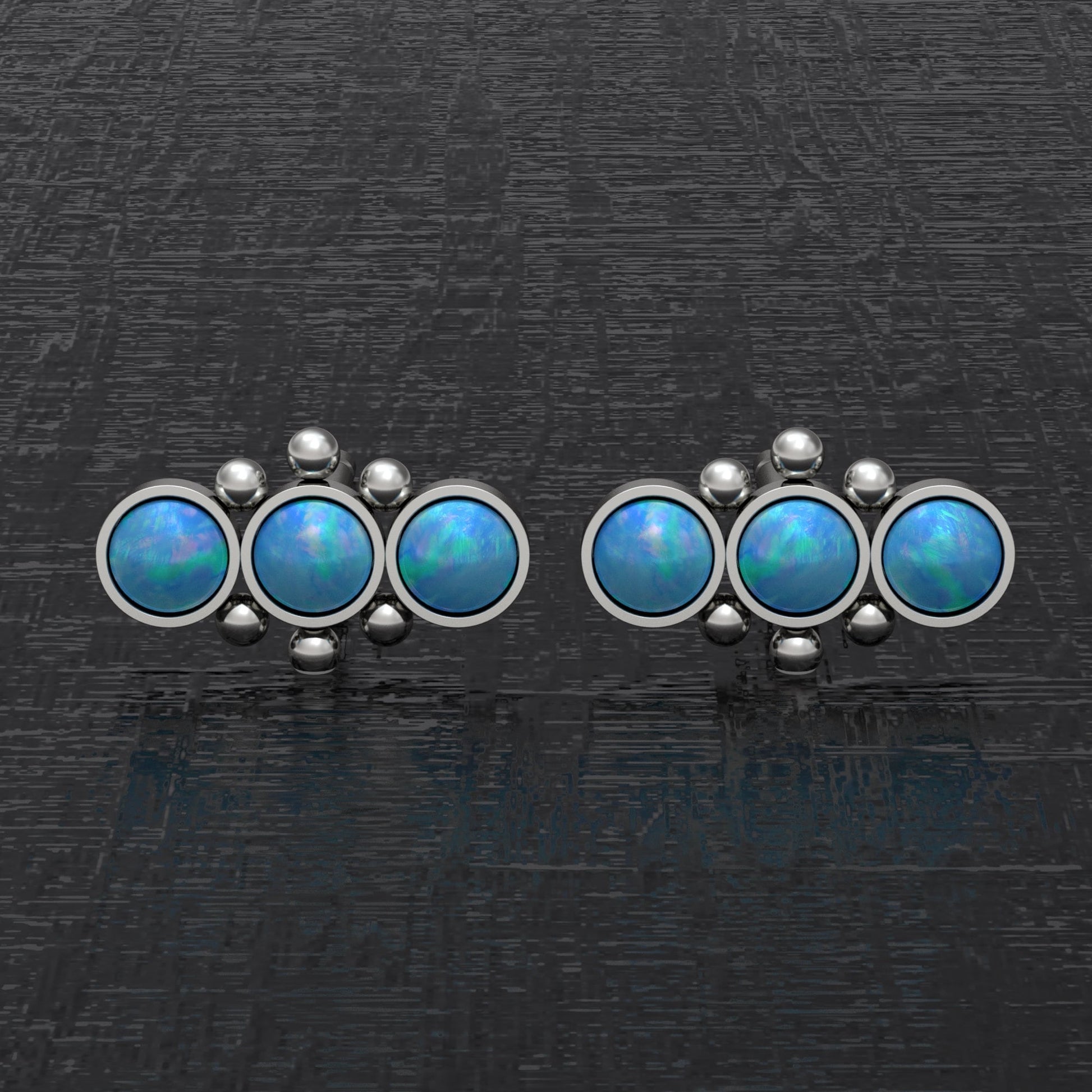 Small Stud Earrings Titanium - TitaniumFashion