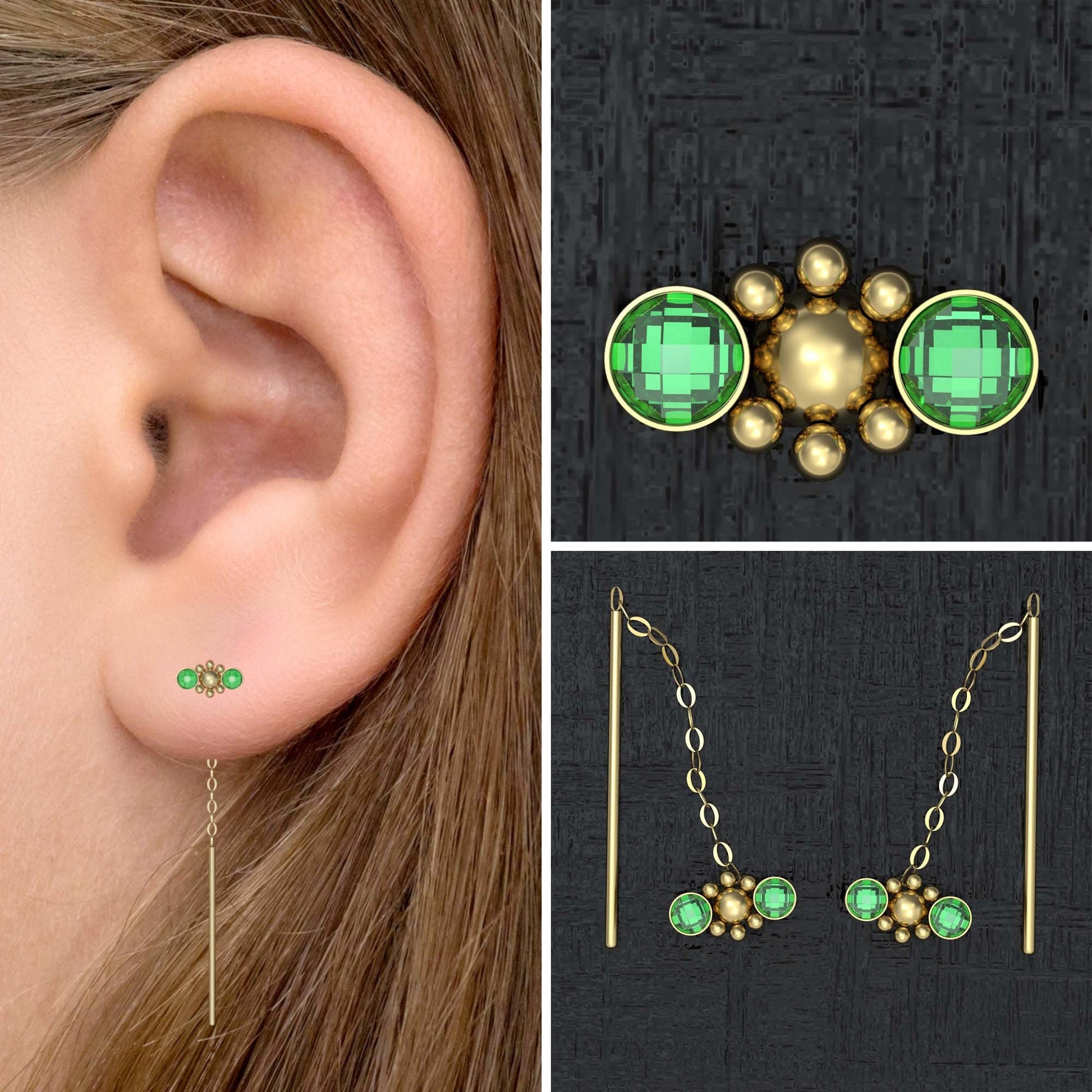 Drop Dangle Earrings Surgical Steel - TitaniumFashion