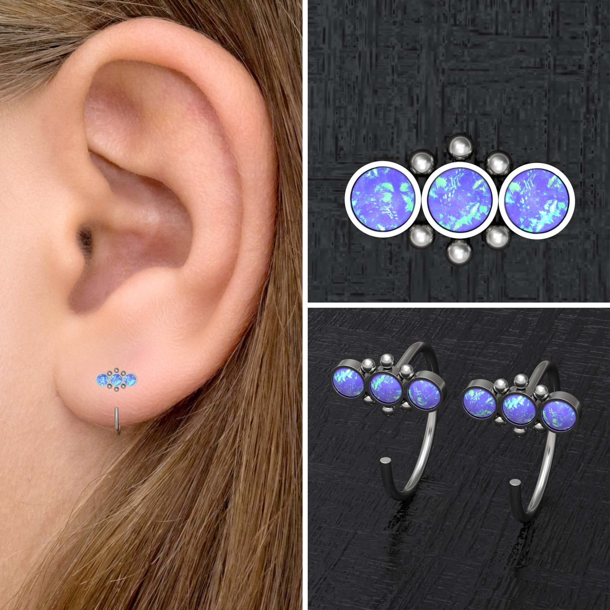 Small Hoop Earrings Titanium - TitaniumFashion