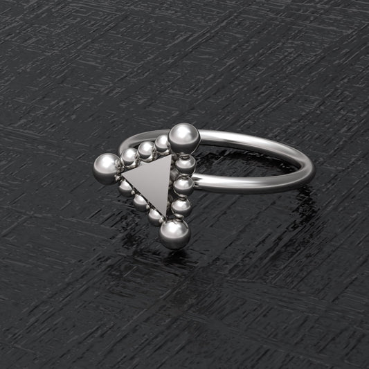 Surgical Steel Nose Ring Hoop - TitaniumFashion