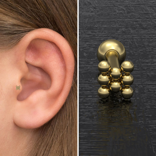 Forward Helix Piercing Surgical Steel - TitaniumFashion