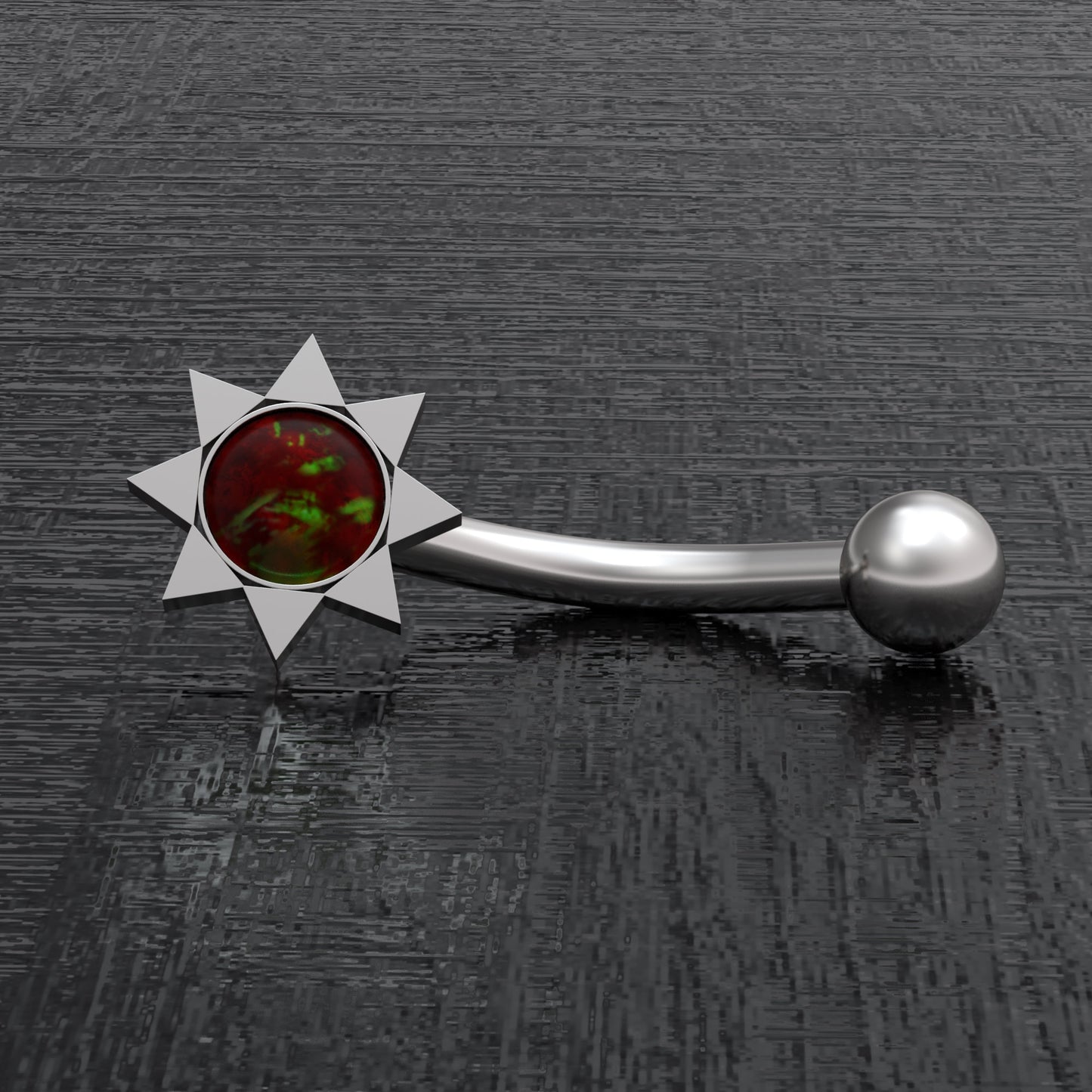 Surgical Steel Eyebrow Jewelry - TitaniumFashion