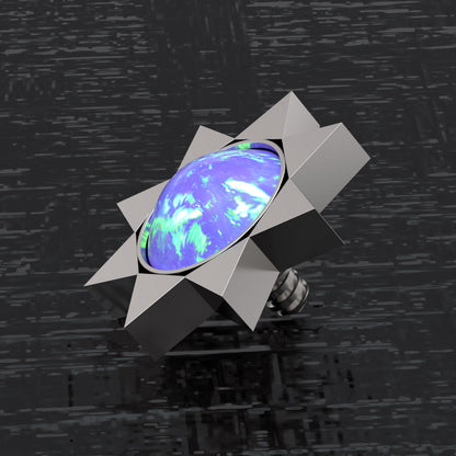 Opal Dermal Piercing Surgical Steel - TitaniumFashion
