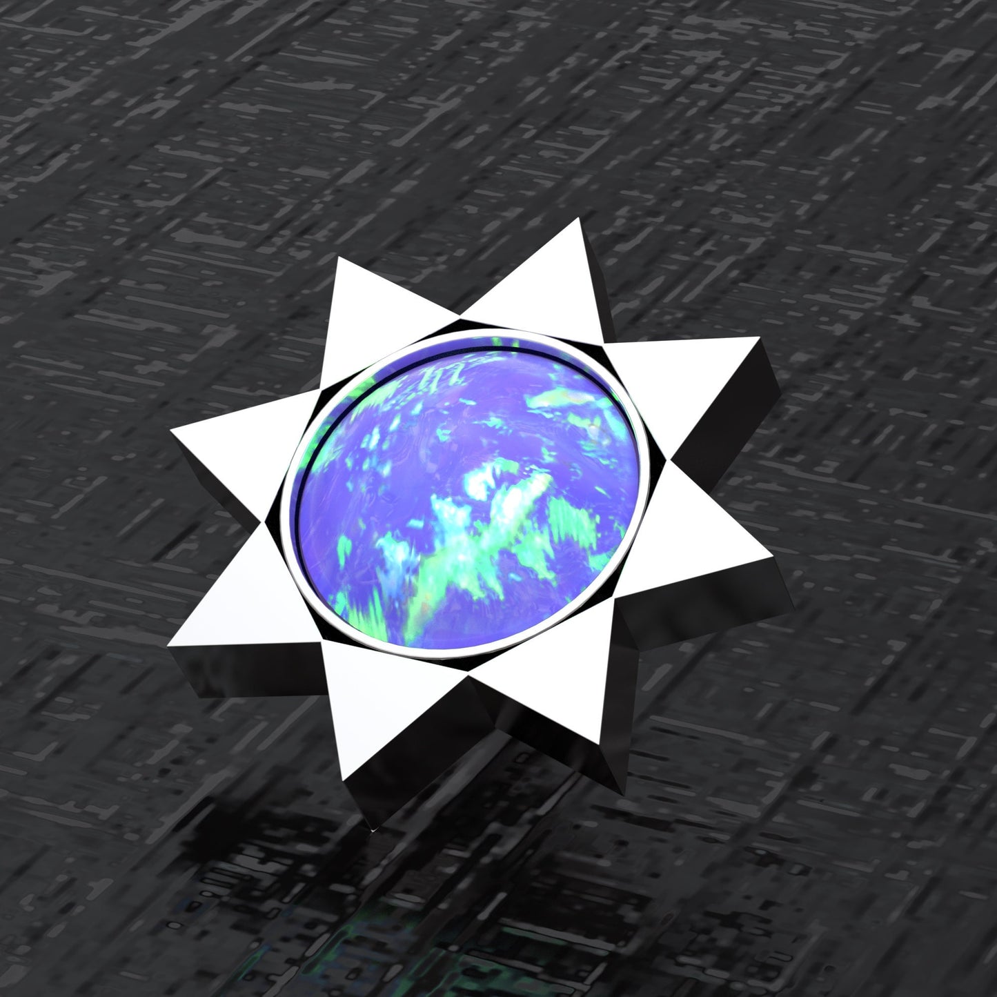 Opal Dermal Piercing Surgical Steel - TitaniumFashion