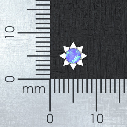 Opal Dermal Piercing Surgical Steel - TitaniumFashion