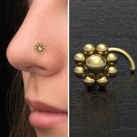 Nose Screw Stud Surgical Steel - TitaniumFashion